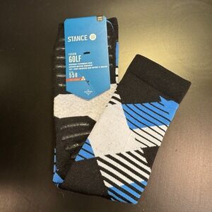 Stance Fusion Golf Socks Size Large  9-12 Fit No 558